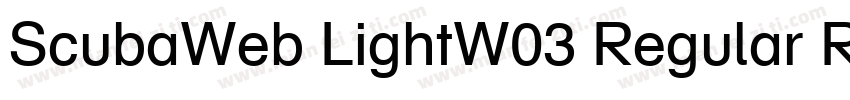 ScubaWeb LightW03 Regular Regular字体转换